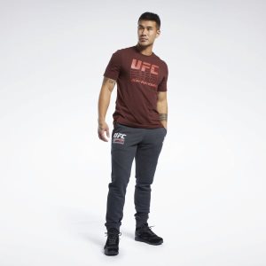 Spodnie Męskie Reebok UFC FG Fight Week Joggers Czarne PL 31ZUWKI